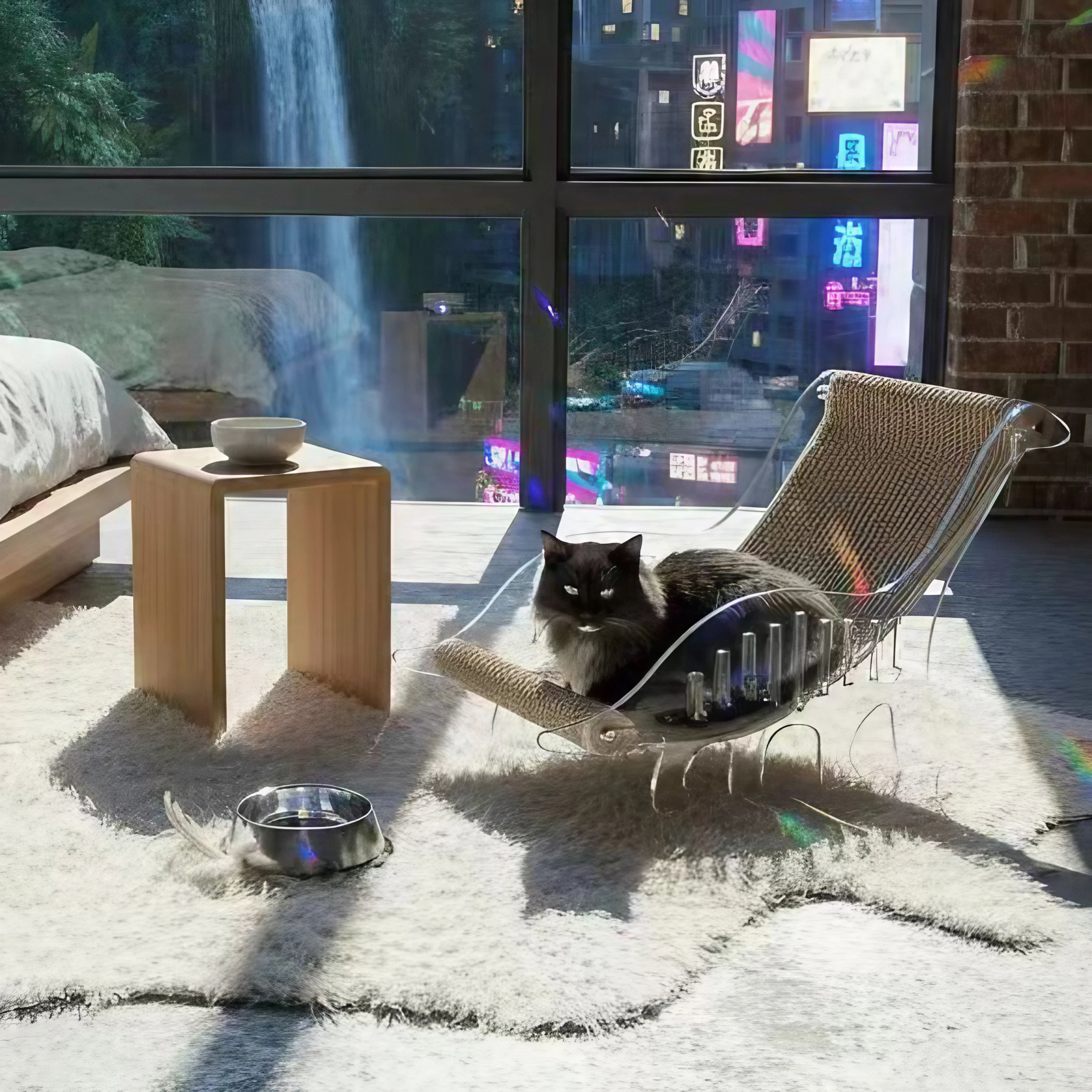Cat bed for indoor cats  cat scratcher