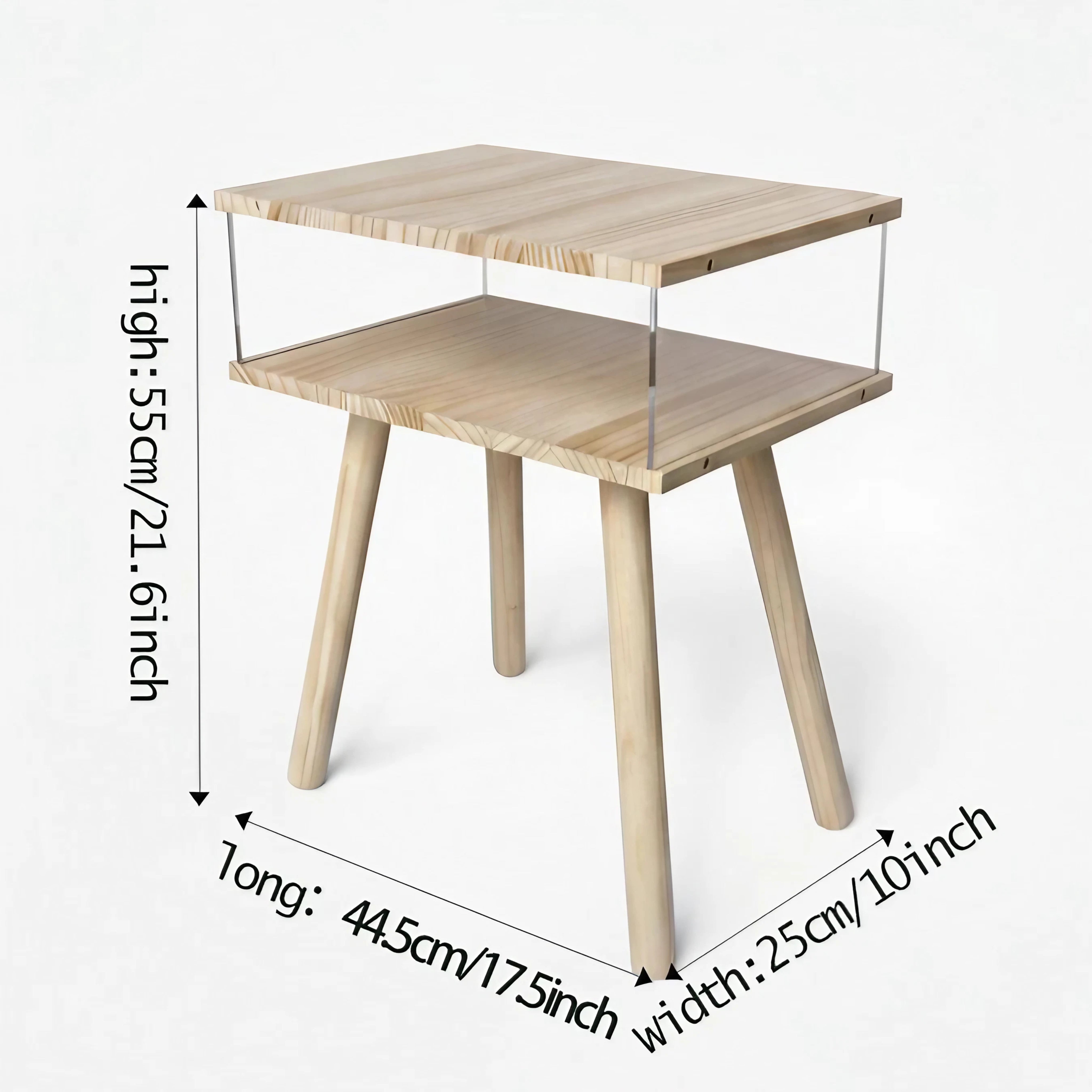 transparent acrylic coffee table with storage