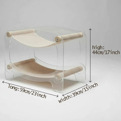 Cat bunk beds cozy acrylic cat hammock cat bed