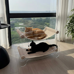 Cat bunk beds cozy acrylic cat hammock cat bed